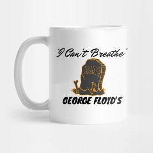 black lives matter,I Can't Breathe Yard Sign | Justice For George Floyd Yard Sign black history Mug